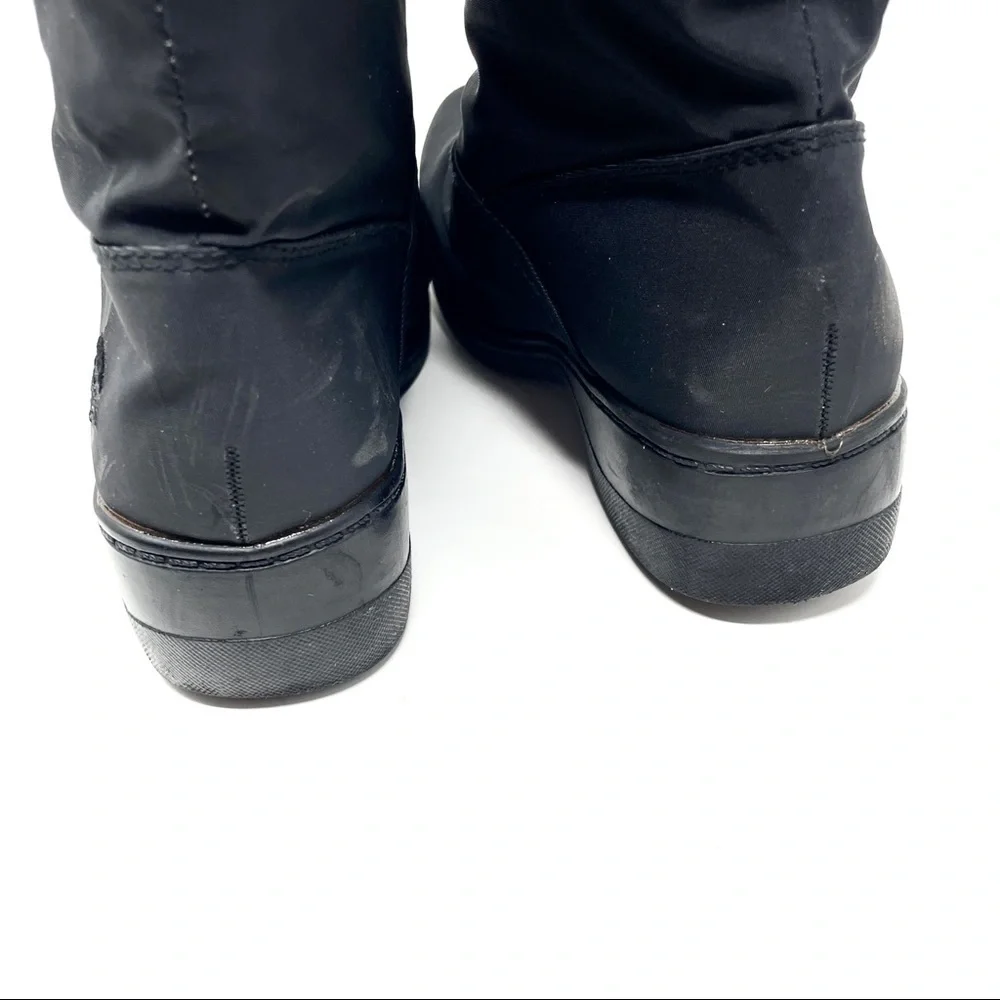 🌺 Totes Convertible Cynthia Nylon Weather Boots 7